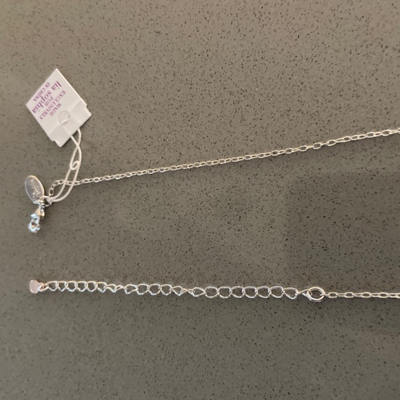 New lia sophia Kinley necklace silver rose gold tones - Picture 3 of 5